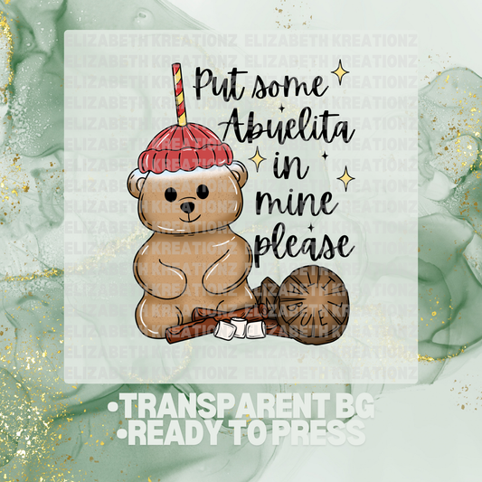 ABUELA BEAR DTF TRANSFER