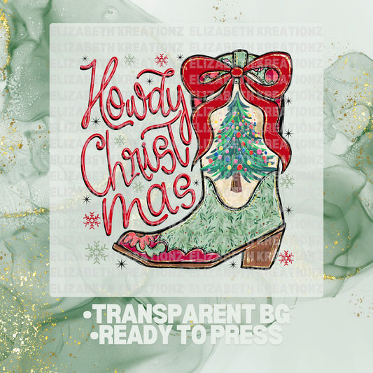 HOWDY CHRISTMAS DTF TRANSFER