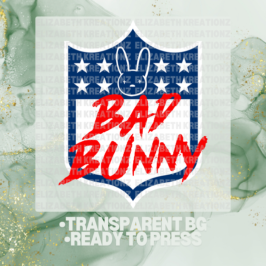 BAD BUNNY BOWL DTF TRANSFER