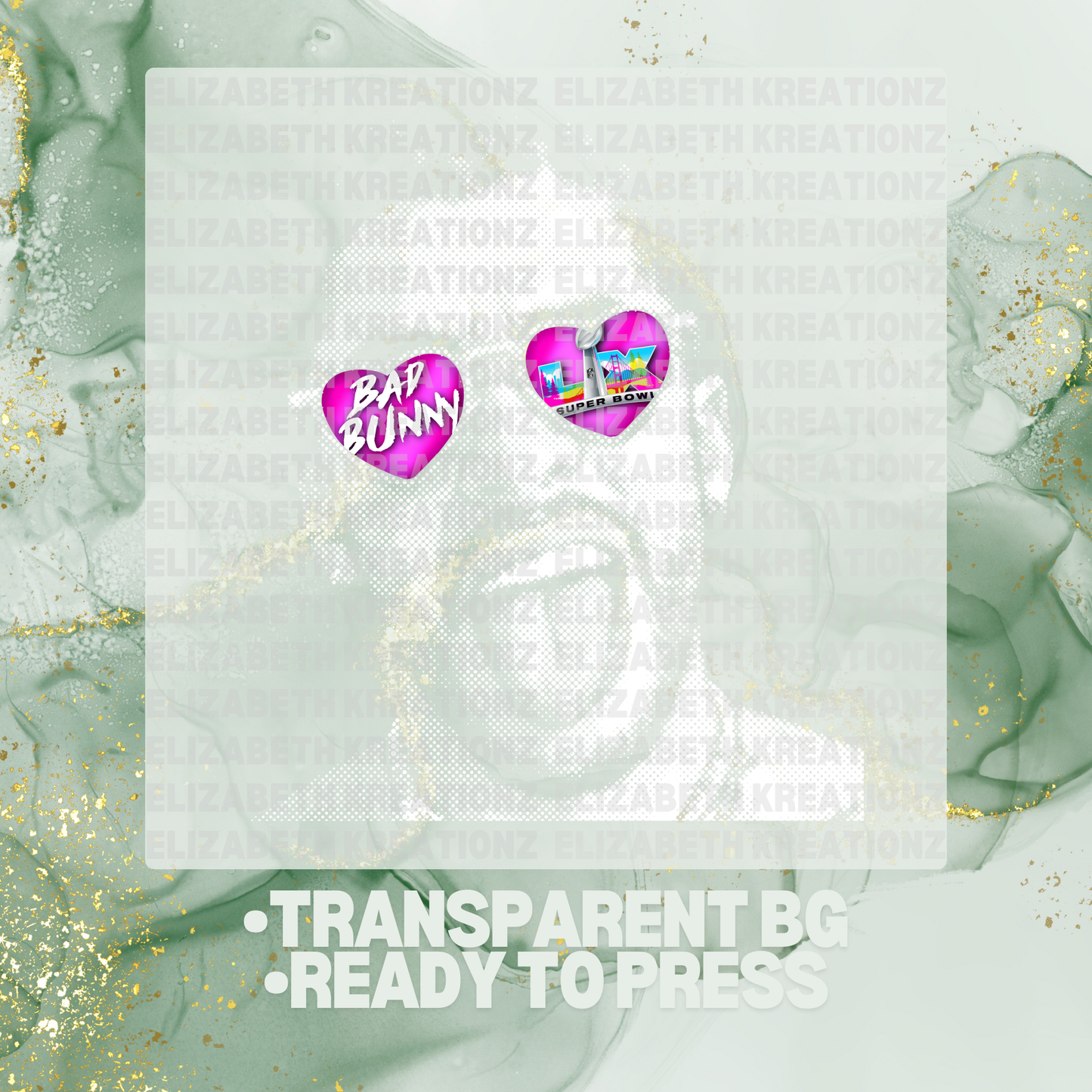 HALFTONE BUNNY BOWL DTF TRANSFER