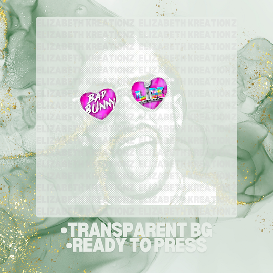 HALFTONE BUNNY BOWL DTF TRANSFER