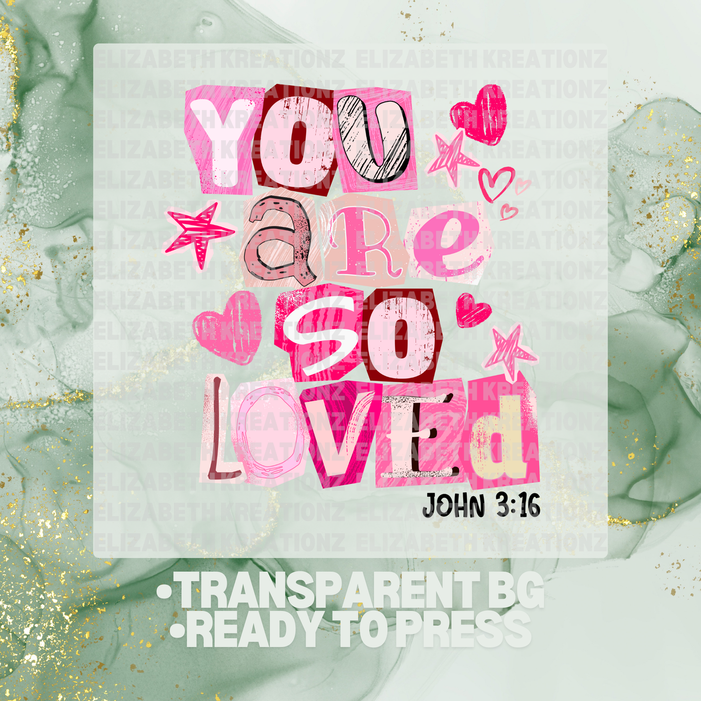 JOHN 3:16 DTF TRANSFER