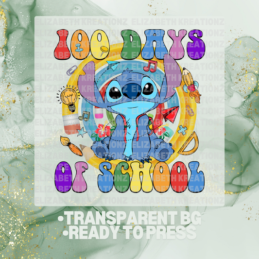 100 DAYS OF SCHOOL L DTF TRANSFER