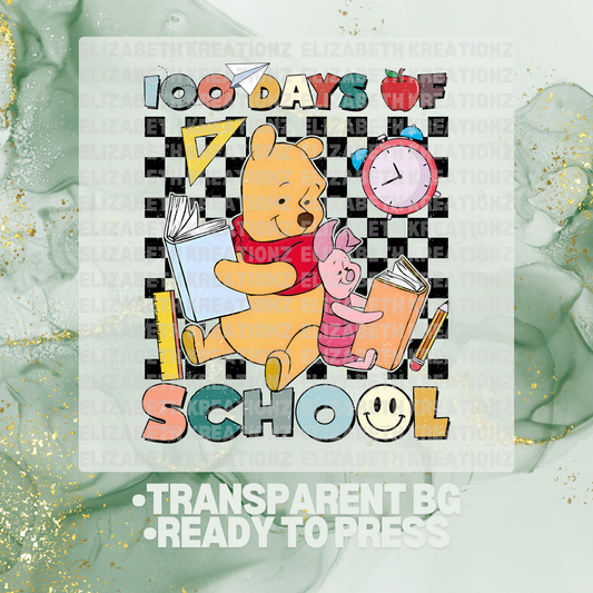 P&P 100 DAYS OF SCHOOL DTF TRANSFER