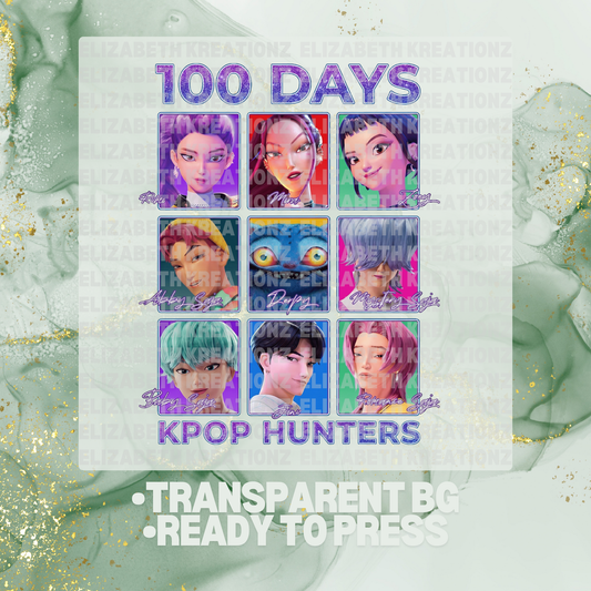 100 DAYS HUNTERS DTF TRANSFER