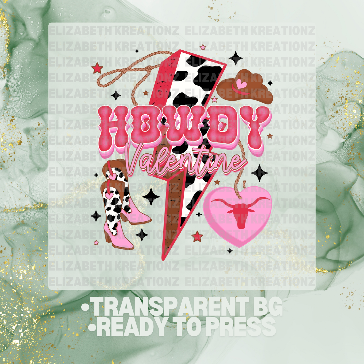 HOWDY VALENTINE DTF TRANSFER