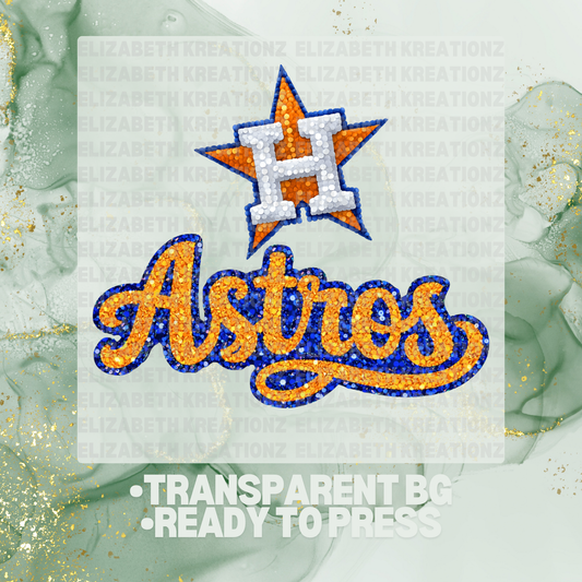 ASTROS SEQUIN DTF TRANSFER