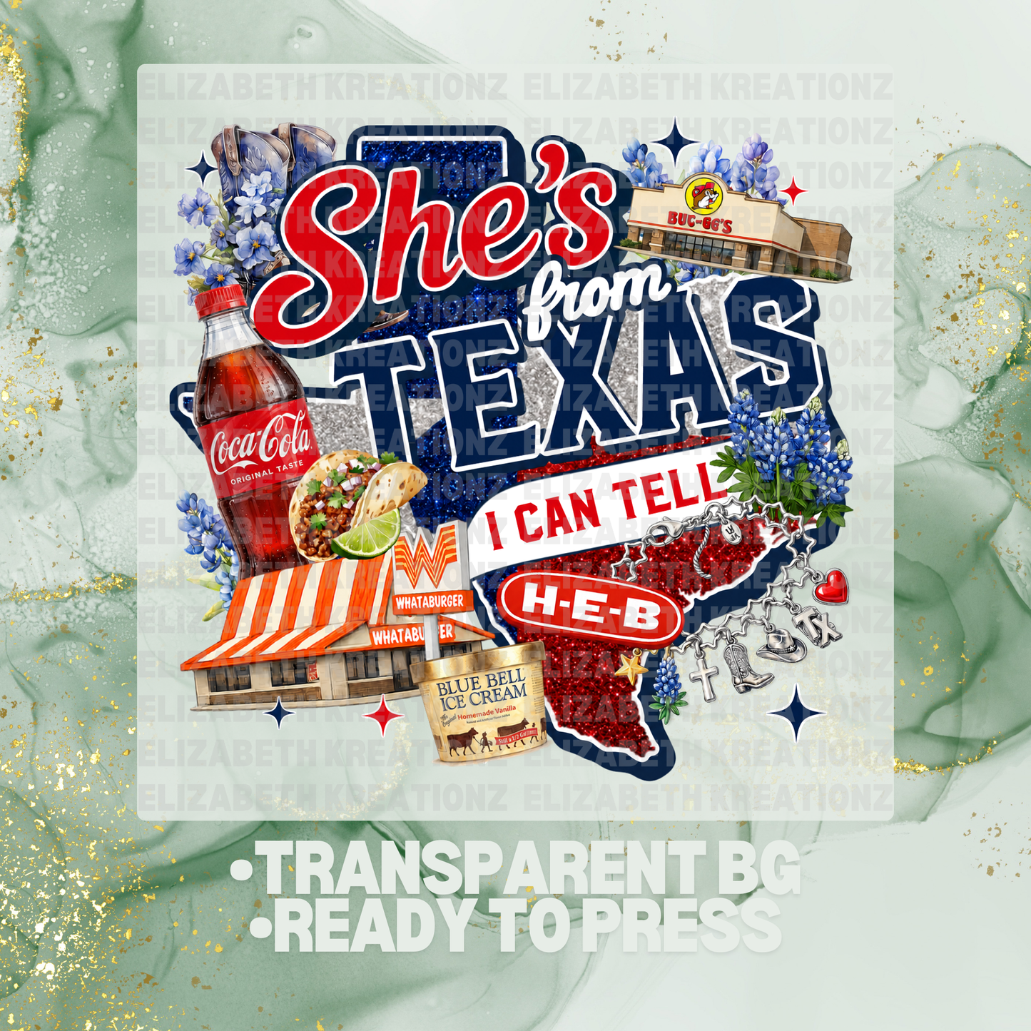 SHES FROM TX CC DTF TRANSFER