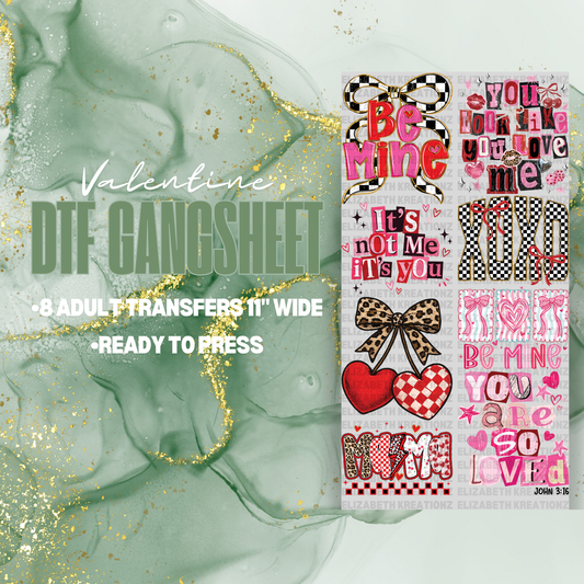 VALENTINE PREMADE GANGSHEET