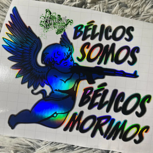 BELICOS SOMOS HOLOGAPHIC CAR DECAL