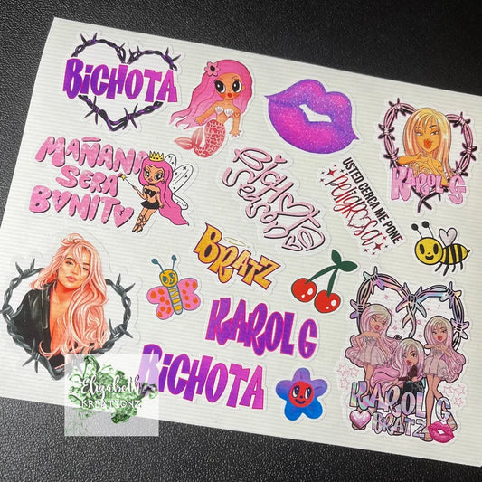 BICHOTA DOLL STICKER SHEET