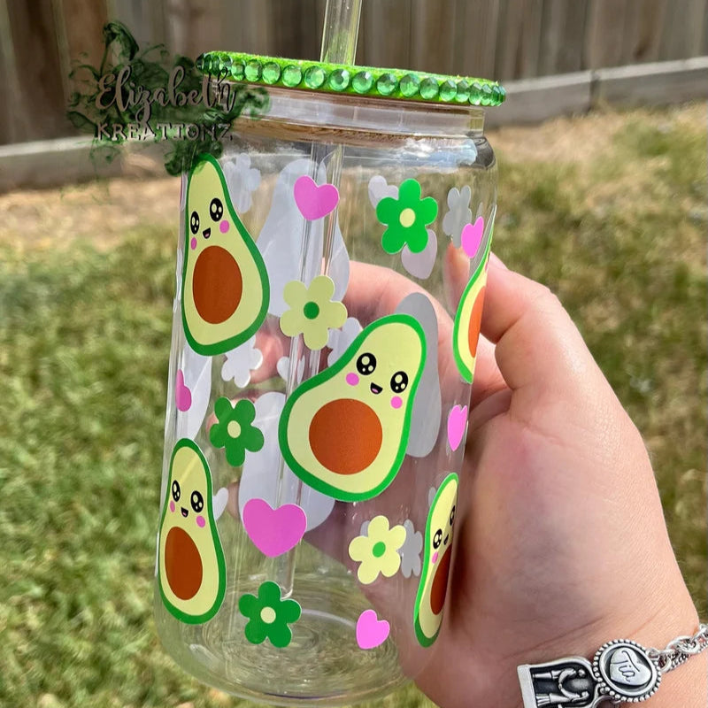 CUTE AVOCADO LIBBEY CUP