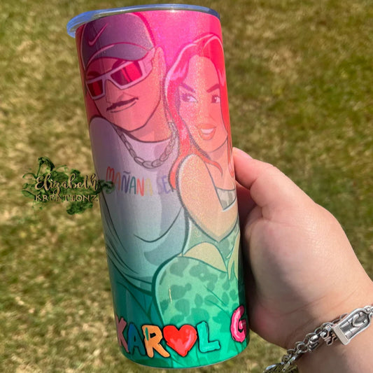 KAROL G X FERXXO HOLOGRAPHIC TUMBLER