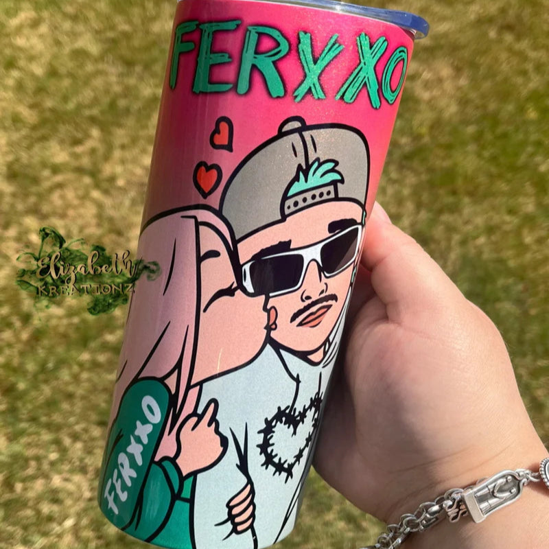 KAROL G X FERXXO HOLOGRAPHIC TUMBLER