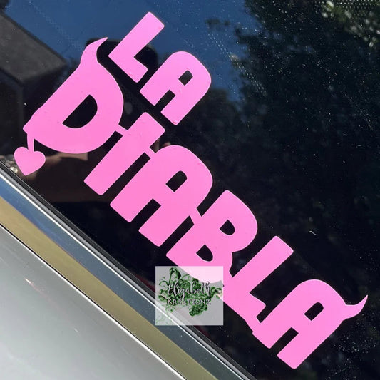 LA DIABLA CAR DECAL