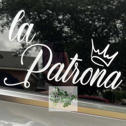 LA PATRONA CAR DECAL