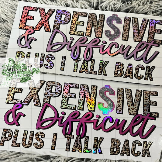 PLUS I TALK BACK HOLOGRAPHIC CAR DECAL