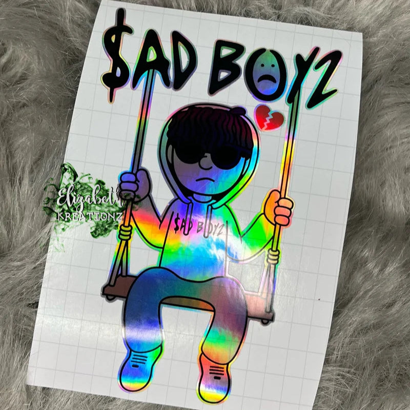 SAD BOYZ/GIRLZ HOLOGRAPHIC CAR DECAL