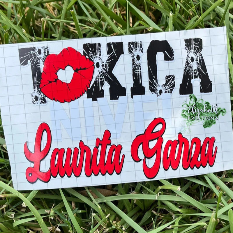 TOXICA LAURITA CAR DECAL